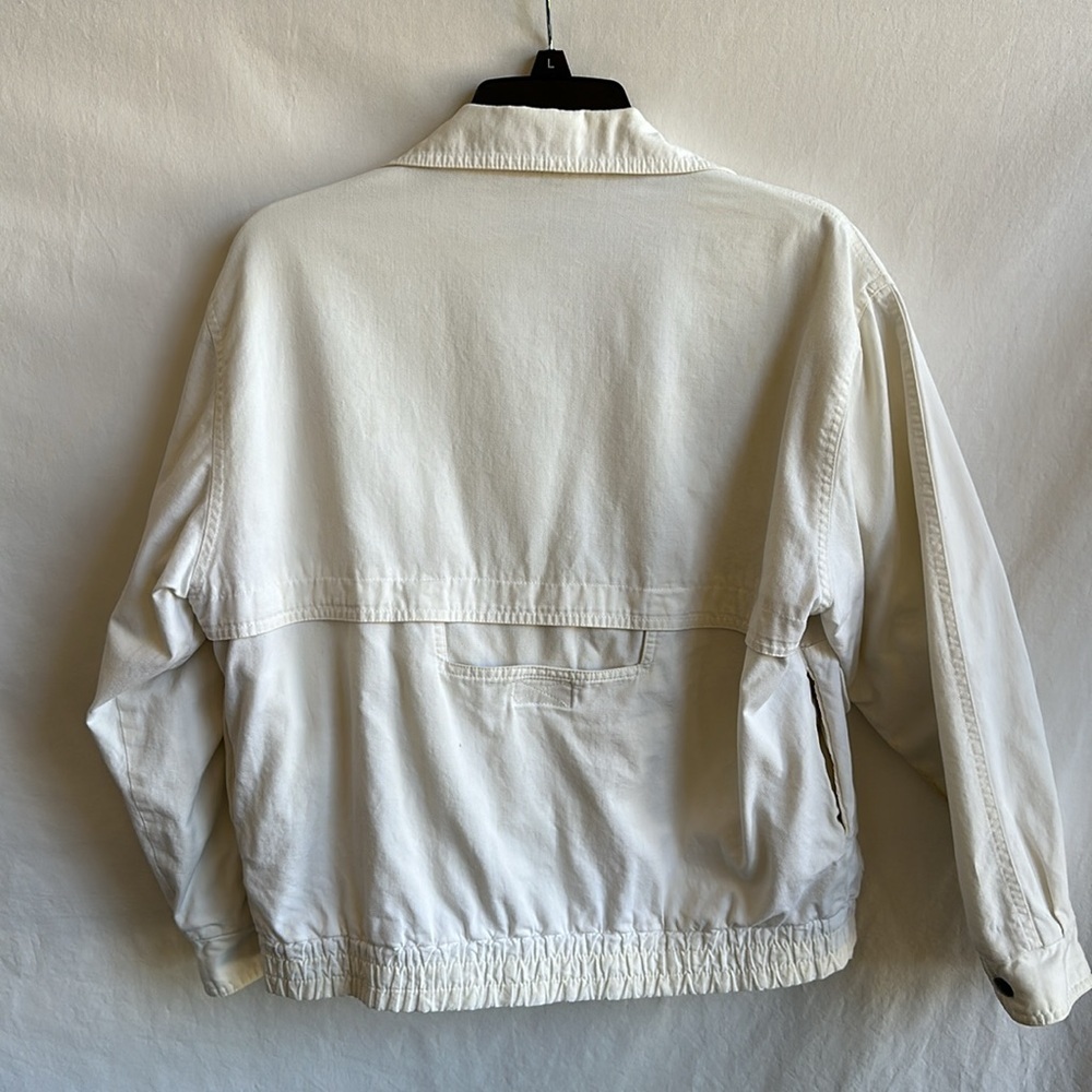 Nordstrom Point of View cream zip-up utility jacket, size S - Picture 6 of 10